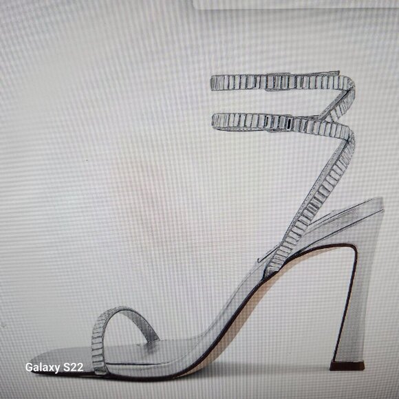 Steve Madden " Thierry" Silver Heeled Sandals. NIB. Size 9 - Picture 4 of 14
